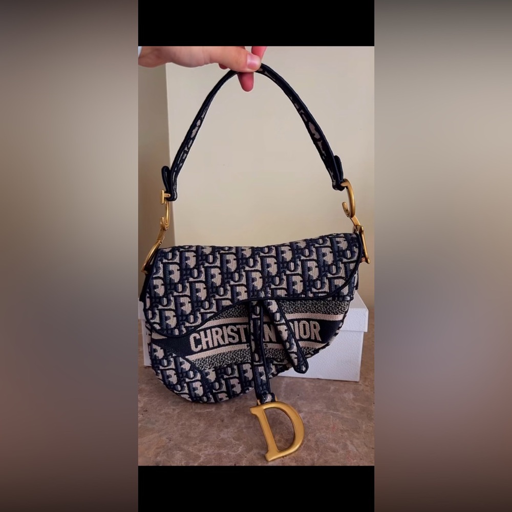 Dior saddle bag with strap